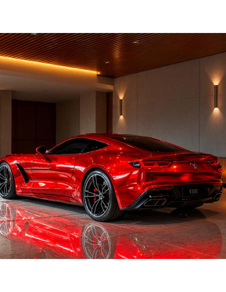 film covering chrome rouge