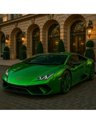 film covering chrome vert pour voiture