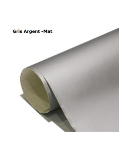 Film mat gris argent