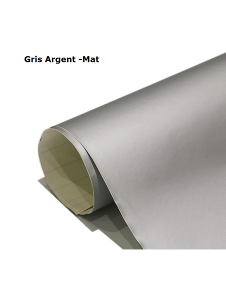 Film mat gris argent
