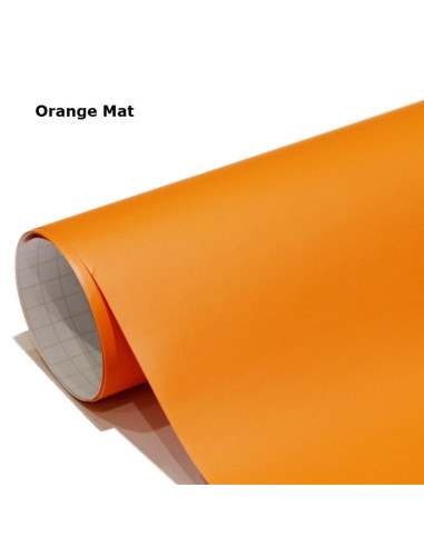 film adhesif orange mat