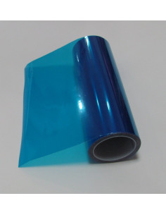 film teinté phare de voiture bleu