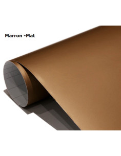 film adhesif autocollant marron mat