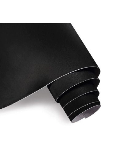 film adhésif aluminium brossé noir