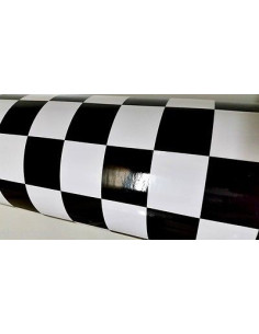 covering stickers damier noir et blanc 2