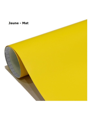 adhésif covering jaune mat