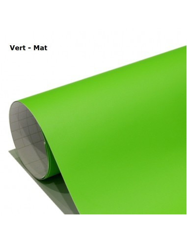 Vinyle adhésif vert pomme mat