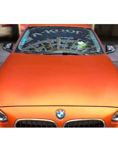 covering orange mat chrome