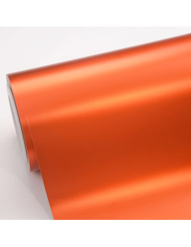 chrome mat orange pour covering voiture