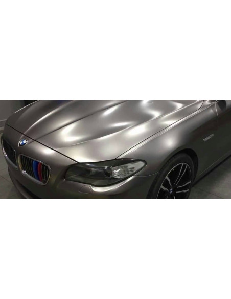 film covering satin metallic titatium grey 